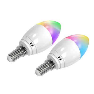 RGBCW 300lm 5W RGB LED Candle Bulb With IOS Andriod Controlled