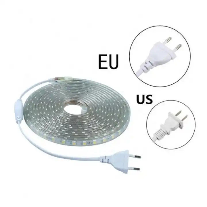 220V 110V EU US LED Power Plug For 3528 5050 High Power LED Strip