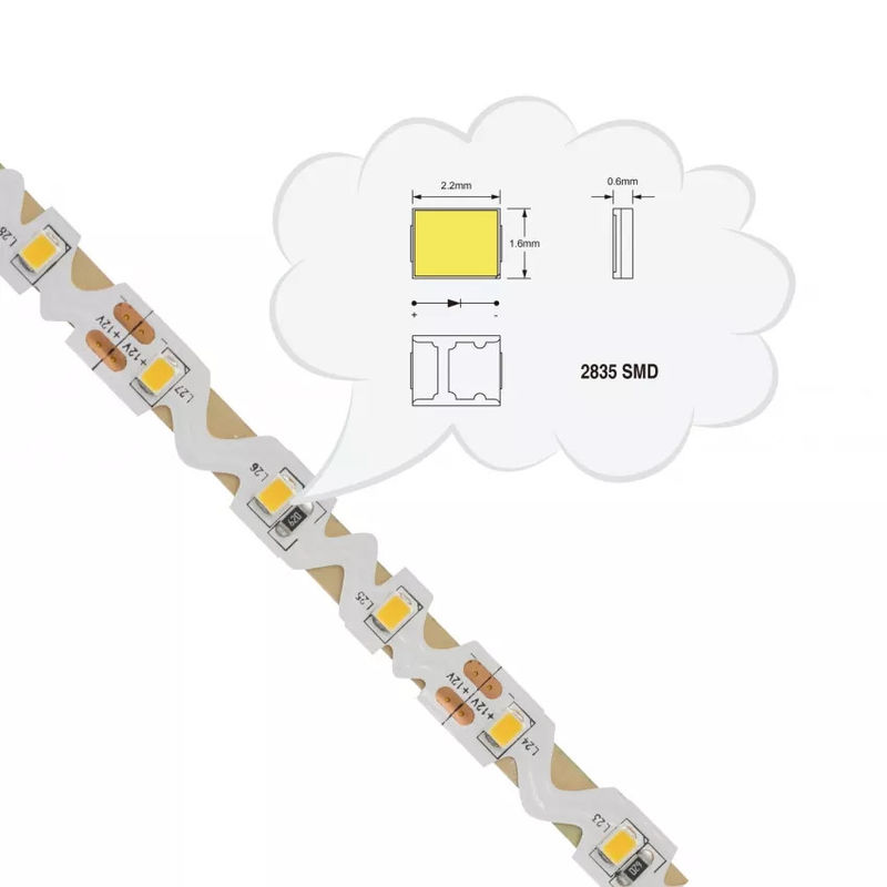 Ultra Thin Zig Zag Bendable 120 240 60 Leds 6mm 8mm DC 12C 24V S Shape SMD 2835 Flexible RGB LED Strip Lights