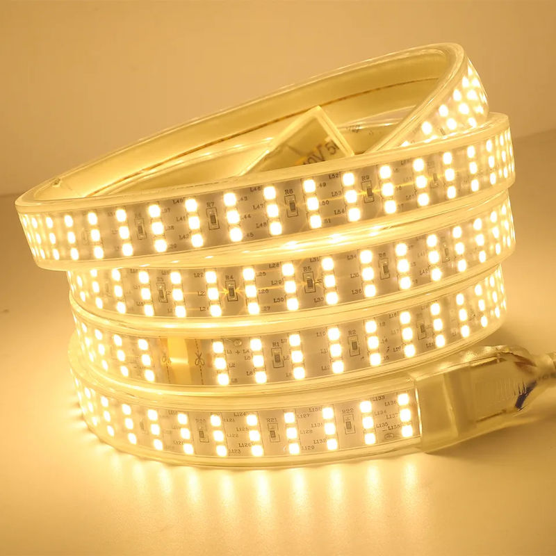 3 Rows High Voltage AC 110V LED Strip 120V 220V 230V 240V SMD 2835 180leds 100m Per Roll