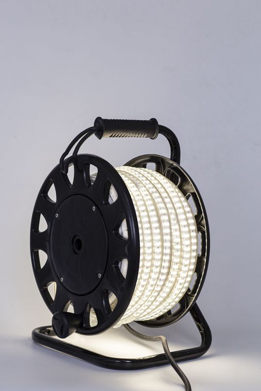 Warm White Cold White 230V LED Strip Light IP65 5m Flexible With Plug