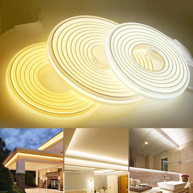 220V 280 LEDs/M COB LED Strip Lights White Warm Neutral White CE RoHS 100m 50m High Voltage 110V