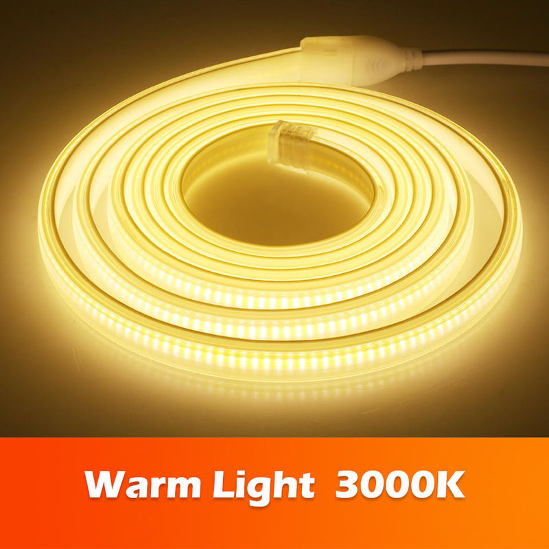 220V 280 LEDs/M COB LED Strip Lights White Warm Neutral White CE RoHS 100m 50m High Voltage 110V