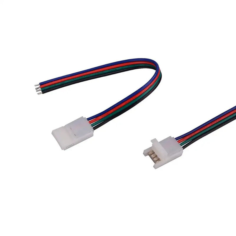 4 Pin LED Connectors LED Quick Connector With Wire For 10mm RGB LED Strip