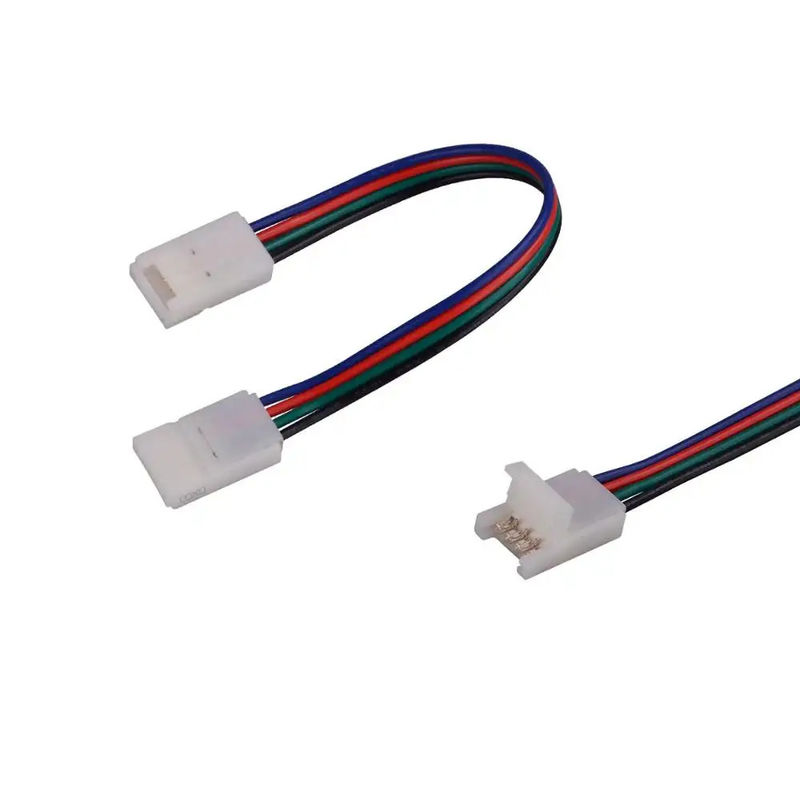 4 Pin LED Connectors LED Quick Connector With Wire For 10mm RGB LED Strip