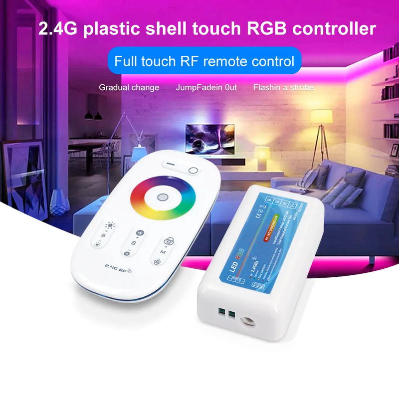 DC 12V 3CH 6A RF Touch RGB PWM Control RF Remote RGB WW CW Controller