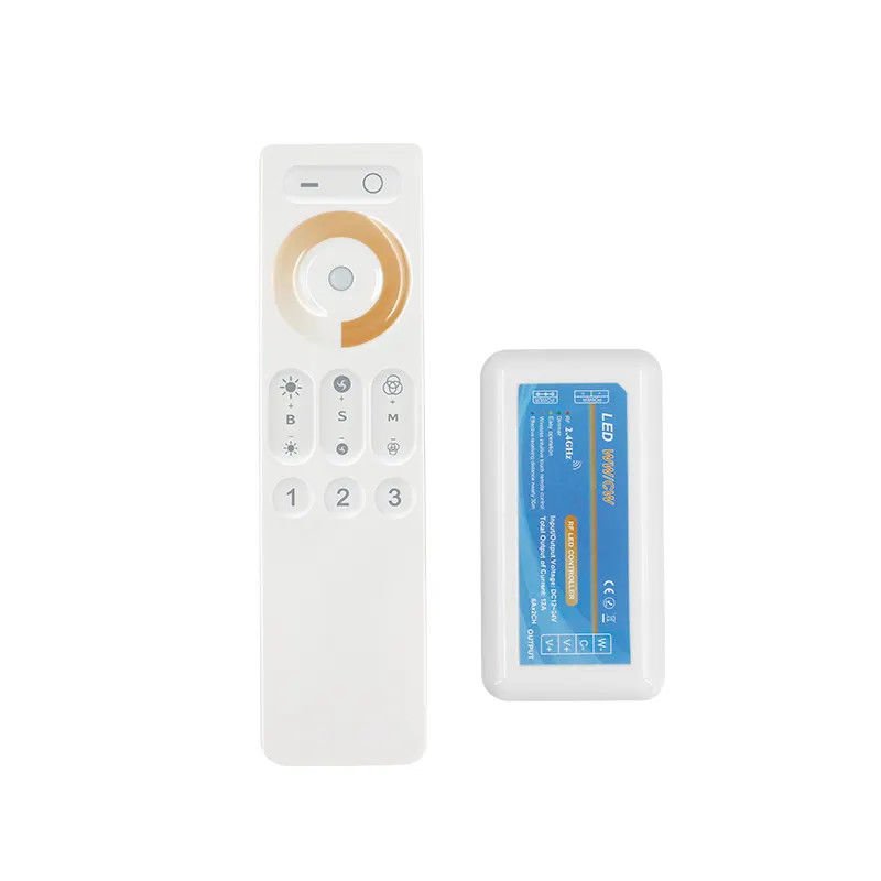 RF 2.4G DC 12V 24V 4 Zone Color Temperature Dimming LED CCT Controller For LED Strip