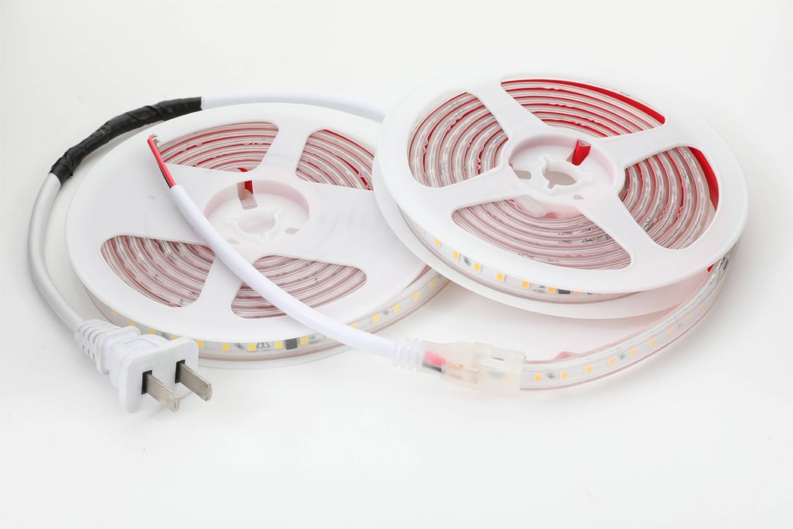 Driver Free SMD2835 120D 110V LED Strip IP65 PVC LED Rope Light CE RoHS High Voltage White