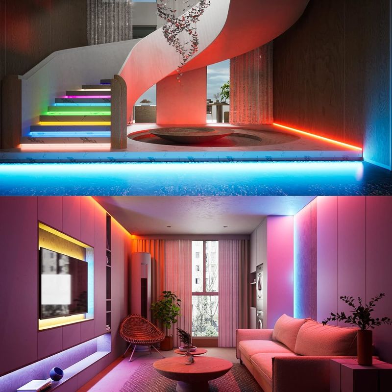 Dimmable 19W RGBW COB LED Strip with 784 LEDs/m IP20 Rating and DMX512/RF/Bluetooth/WiFi Control