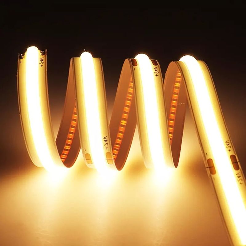 Flexible Cob Led Strip with Warm White Blue Color and 90lm/w Lamp Luminous Efficiency