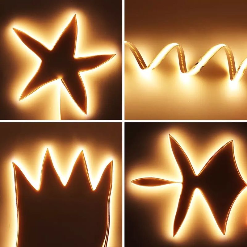 Flexible Cob Led Strip with Warm White Blue Color and 90lm/w Lamp Luminous Efficiency