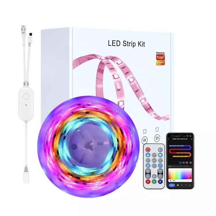 Home Bar LED Light Strips Garden Design Support Dimmer 12V 32ft Smart 5050 RGB 1670