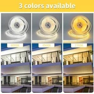 Custom Flexible 320 480 Leds Dc 5v 10000 Lumens Warm White Rgb Fcob Cct Cob Led Strip Light Warehouse