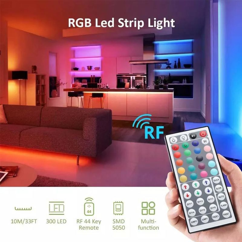Long-Lasting Illumination Waterproof IP65 30d/m 5050 RGB LED Light Strips with Remote