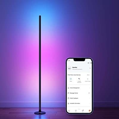 Bedroom RGB IC Gaming Lights Living Room Ambient Mood Light Standing LED Corner Floor Lamp