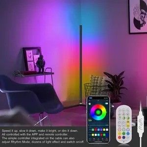 Bedroom RGB IC Gaming Lights Living Room Ambient Mood Light Standing LED Corner Floor Lamp