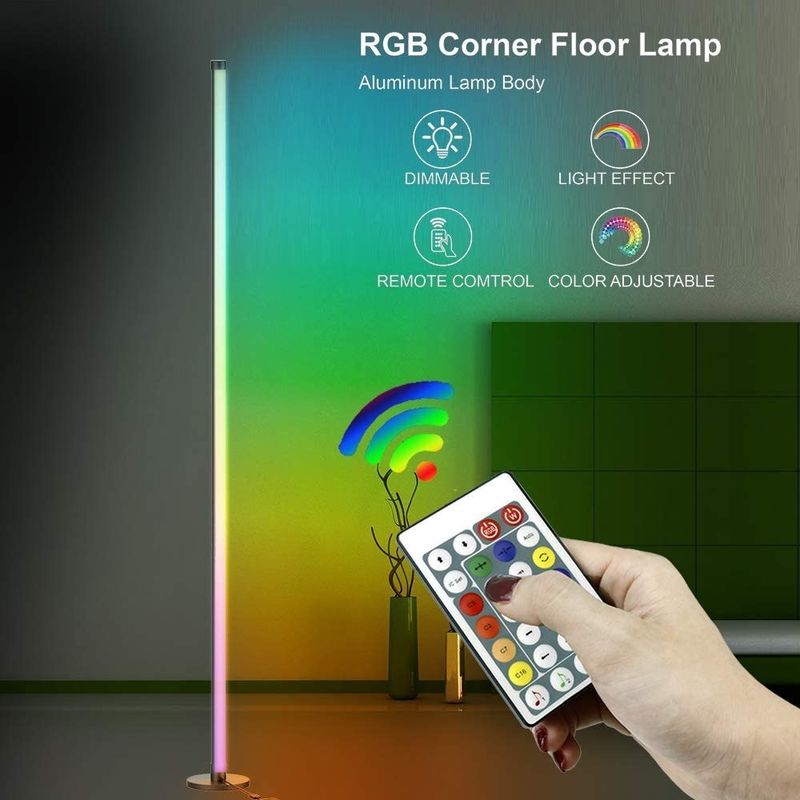Gaming Lights Living Room Ambient Mood Light Rgb Decor Home.hotel.lighting Standing Led Corner Floor Lamp