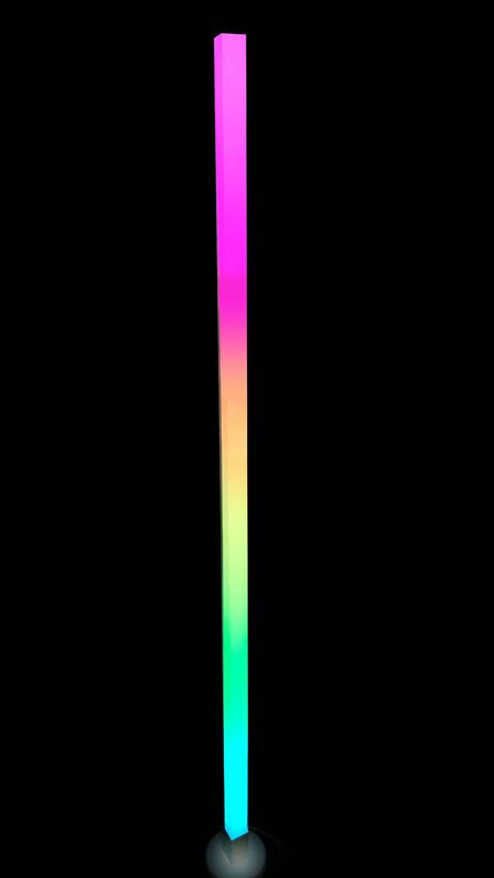 Bedroom Decorative Ambient Light 1.5m LED Colorful Small Box Remote Control Floor Lamp 10000 Working Hours