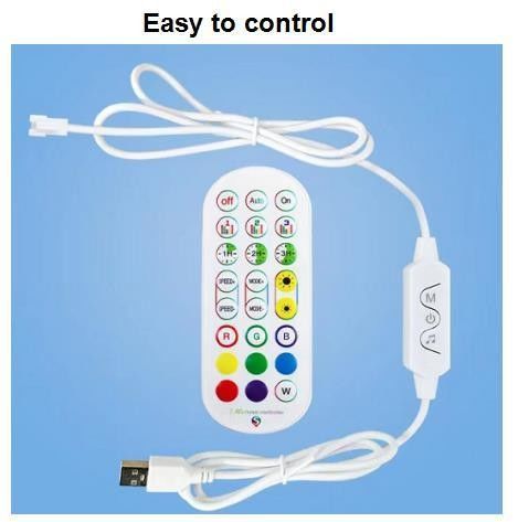 Bedroom Decorative Ambient Light 1.5m LED Colorful Small Box Remote Control Floor Lamp 10000 Working Hours