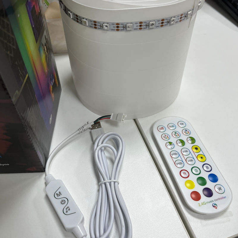 2- RGB IC Smart Corner Light Remote Controlled Tuya Support Google Alexa LED Corner Floor Lamp For Living Room