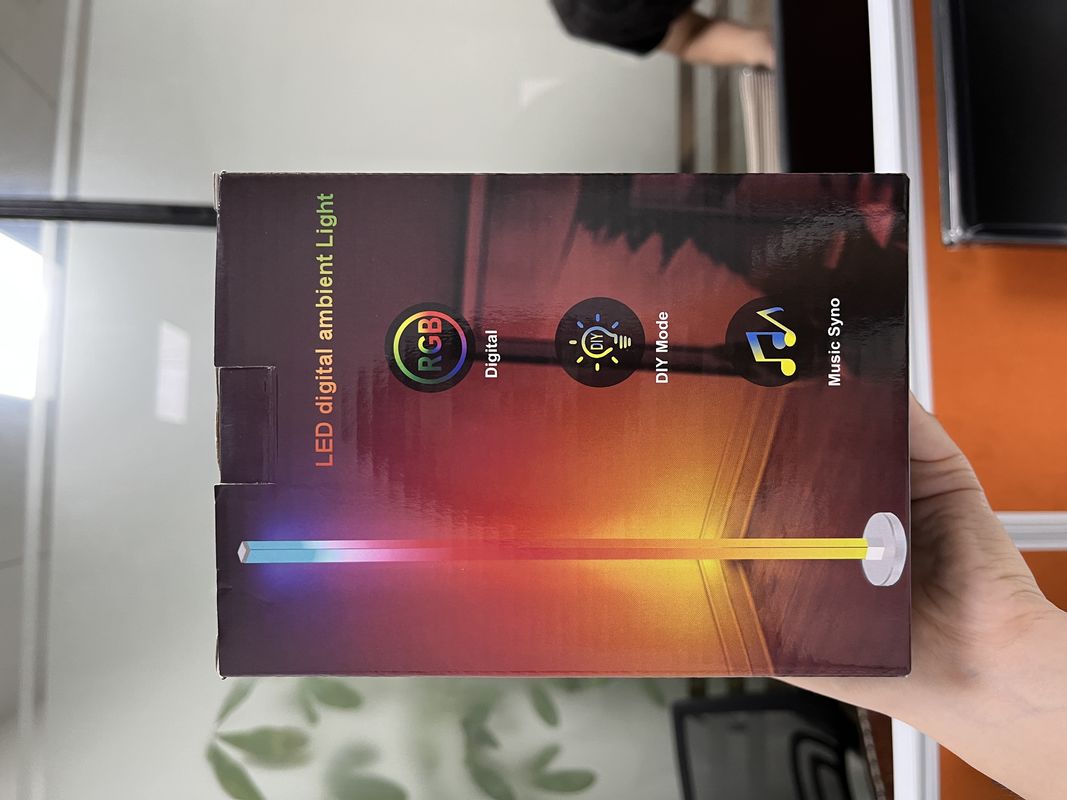 2- RGB IC Smart Corner Light Remote Controlled Tuya Support Google Alexa LED Corner Floor Lamp For Living Room