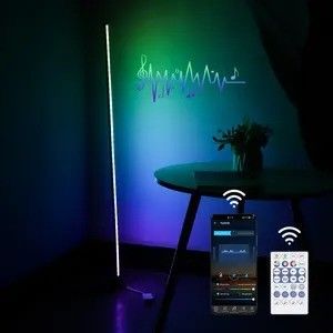 Moden Lighting Bedroom Bedside Wifi App And Remote Control Corner Standing Floor Light