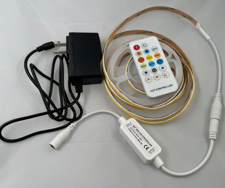DC12V/24V Input Voltage LED Strip Kit with Dimmable COB Lights and Smart Driver
