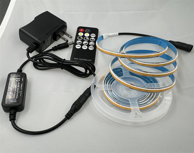 DC12V/24V Input Voltage LED Strip Kit with Dimmable COB Lights and Smart Driver