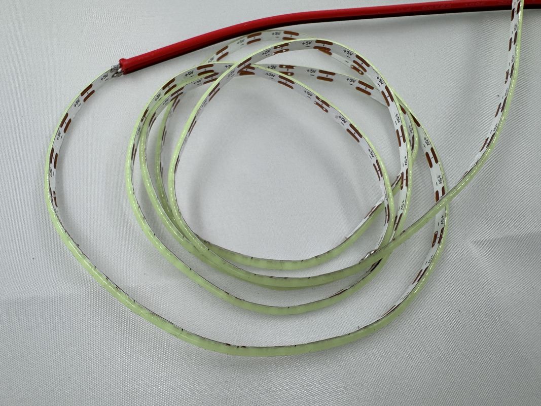 High Brightness 12V 5V COB LED Strip with High CRI and 2700k-6500k Color Temperature