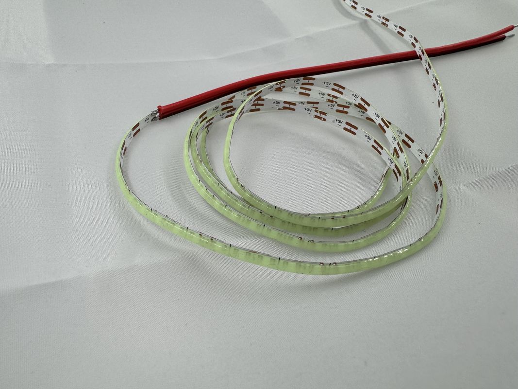 High Brightness 12V 5V COB LED Strip with High CRI and 2700k-6500k Color Temperature