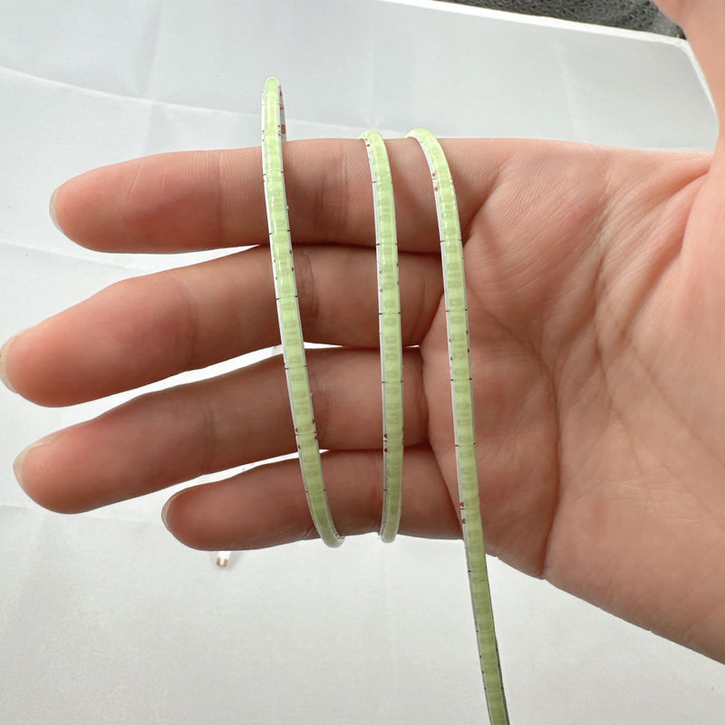3mm Waterproof 2700k 6000k 12V 220v 5V Ultra Thin width 400leds COB LED Strip Light with 3