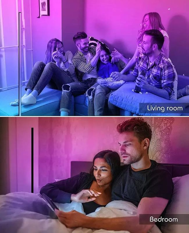 LED RGB Floor Lamps Modern Stand Floor Light with Remote Control and Support Dimmer