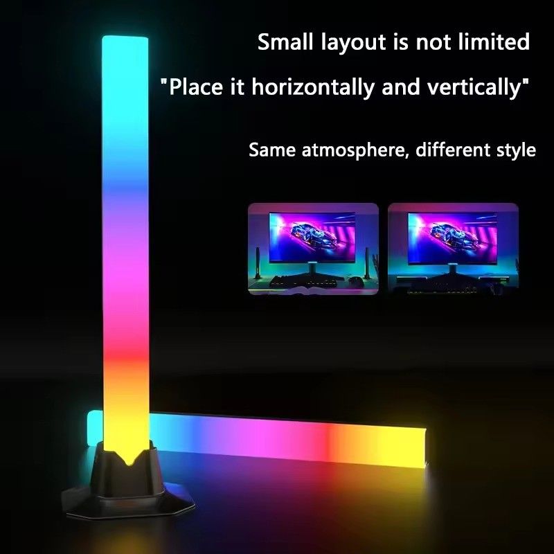 18LEDS Color Change RGB RGBIC Floor Lamp for Bedroom Decoration in 30cm and 50cm Sizes