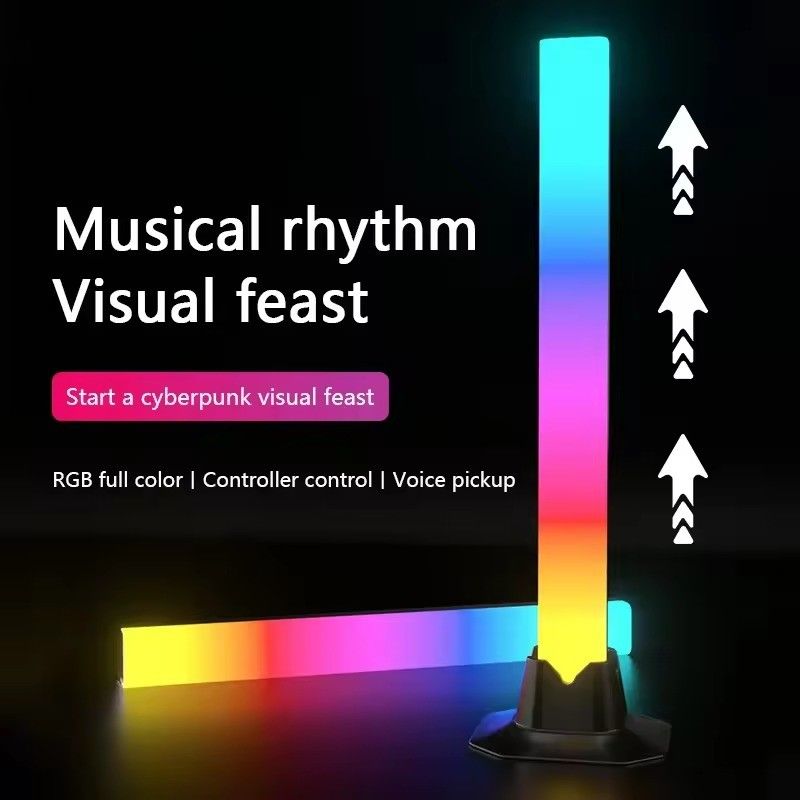 18LEDS Color Change RGB RGBIC Floor Lamp for Bedroom Decoration in 30cm and 50cm Sizes