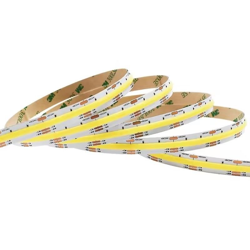 Design LED Strip Light 560LEDS COB 12V 24V Dimmable CCT RA90 Controller No Voltage Drop