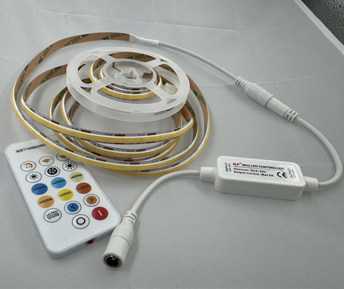 Design LED Strip Light 560LEDS COB 12V 24V Dimmable CCT RA90 Controller No Voltage Drop