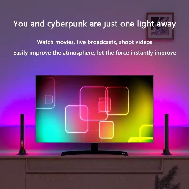 DIY HONGTOP APP Control RGBIC Colorful Floor Lamp for Bedroom Decorative 25cm 30cm 5V