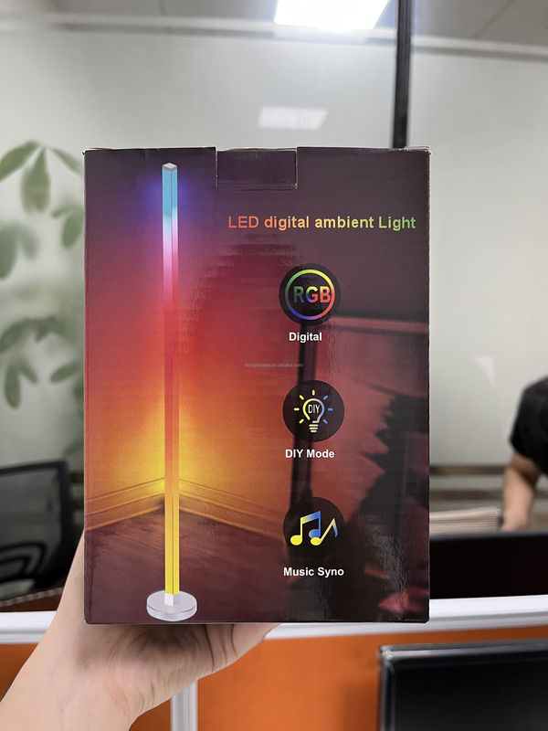 RGB Colorful Remote Control LED Floor Lamp Free Sample for Bedroom Ambient Lighting