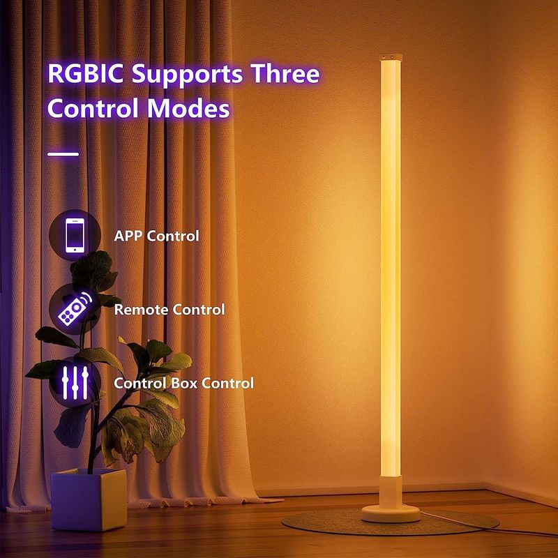 RGB Colorful Remote Control LED Floor Lamp Free Sample for Bedroom Ambient Lighting