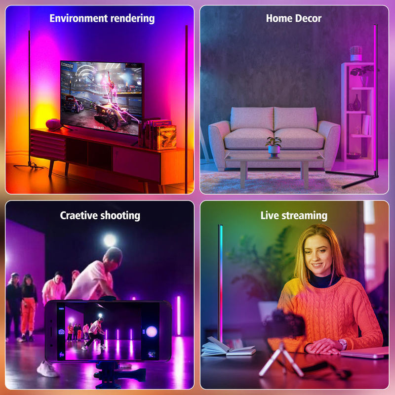 RGBIC Smart Home Lighting 3.5W Colorful LED Floor Lamp for Bedroom 45cm Desktop Version