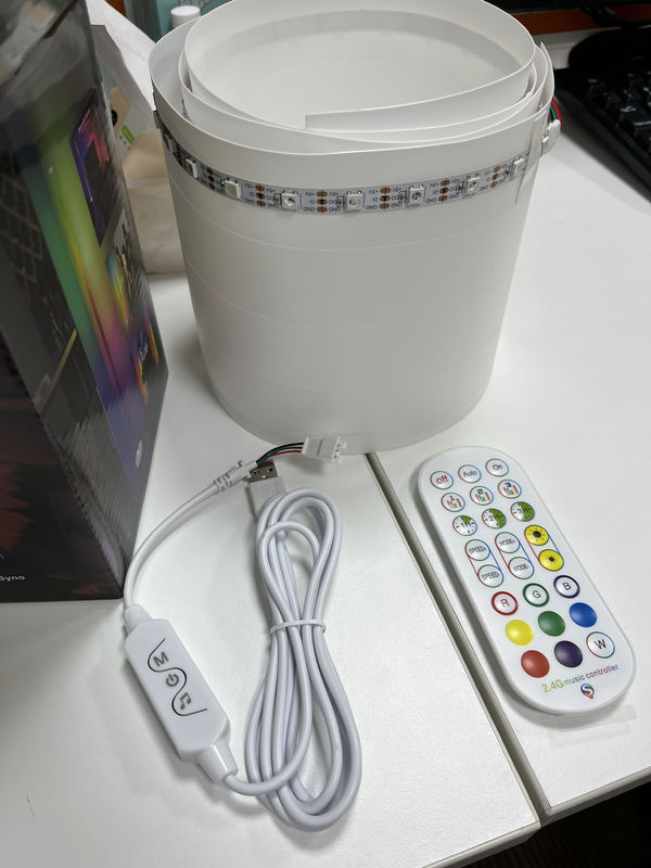 WiFi App Controlled Corner Floor Light with Dimmable Rainbow LED and Sound Rhythm