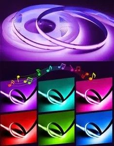 90 Ra CRI COB RGB LED Strip Light Non-Waterproof 12V 24V for Lighting Solutions Service
