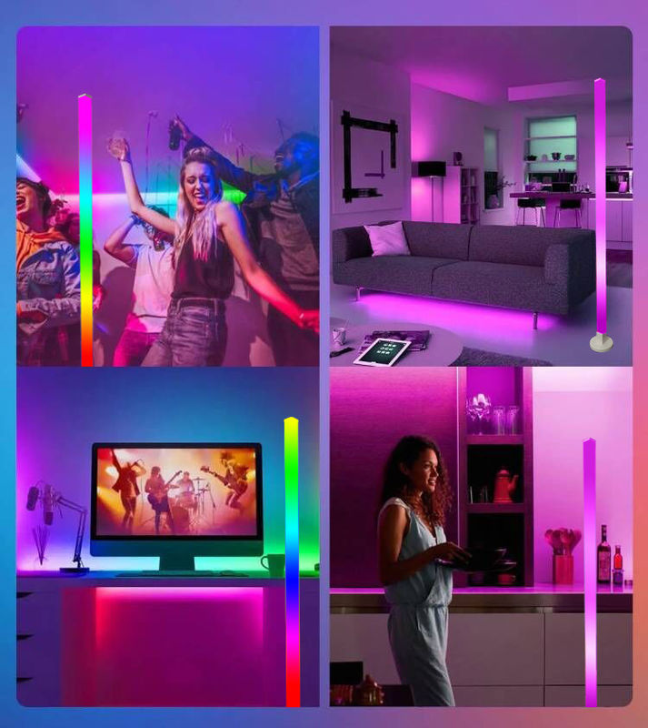 DIY Home Decoration RGB Floor Light with Bluetooth Music Control and Remote Control