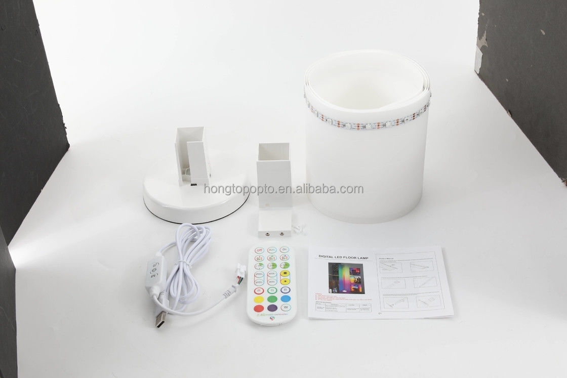 Hotel Atmosphere Corner Floor Lamp with Bluetooth WiFi Control and DC 5V Input Voltage