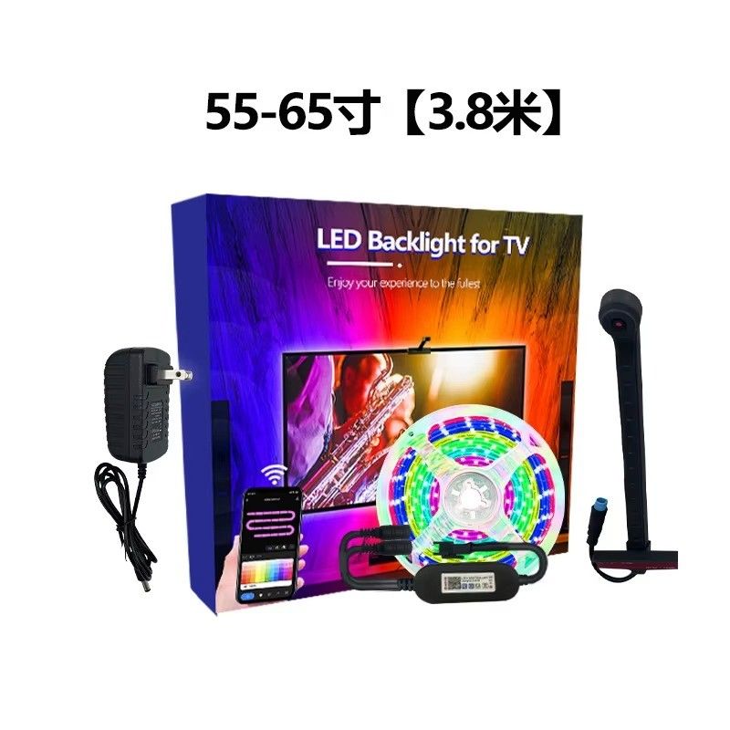 55-65 inches Alexa Google Home Ambient Smart App Wifi Immersion TV LED Backlights 3.8m 12.5ft ROLL with Camera