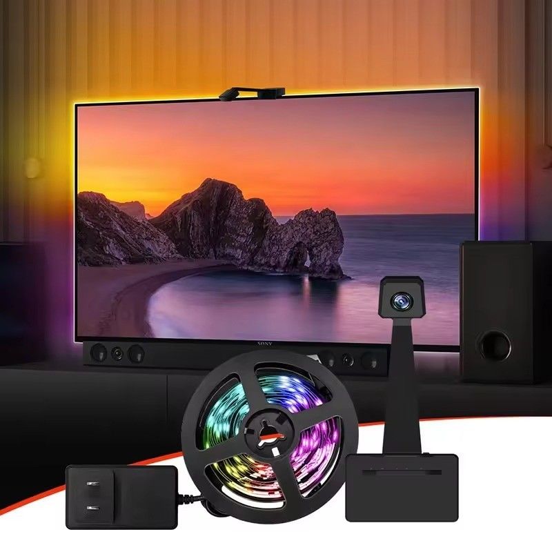 LED Type Smd5050 Led Chip Atmosphere 16.4ft LED Strip Sync to Screen Music for Google TV