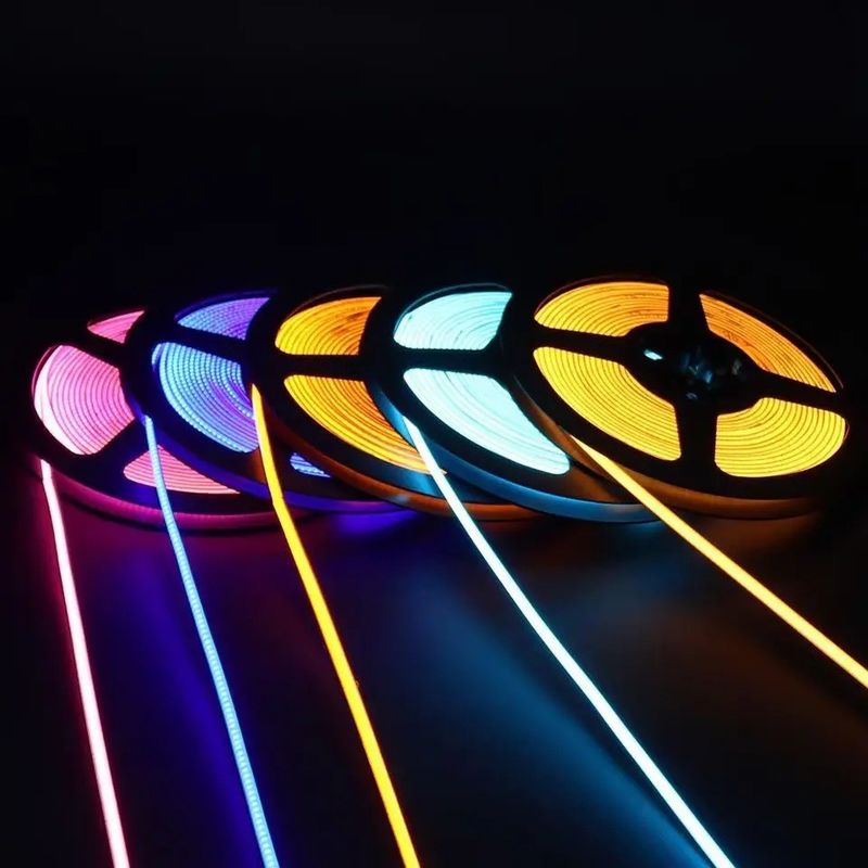 RGB Flexible Strip 756leds COB DC 12V LED Strip Light with 100lm/w Luminous Efficiency