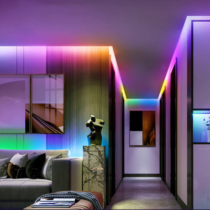 Remote Control DC 12V 24V Flexible LED Light RGB 756LEDs/M COB LED Tape Strip Light