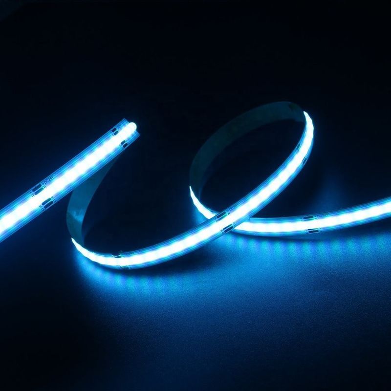 756led RGB 10mm Wide COB LED Strip Light Direct Support Dimmer and Wide Voltage Range