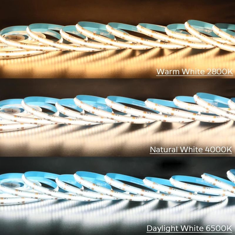 50000 Hours Lifespan RGBCCT COB LED Strip Light for Living Room and Bedroom Lighting